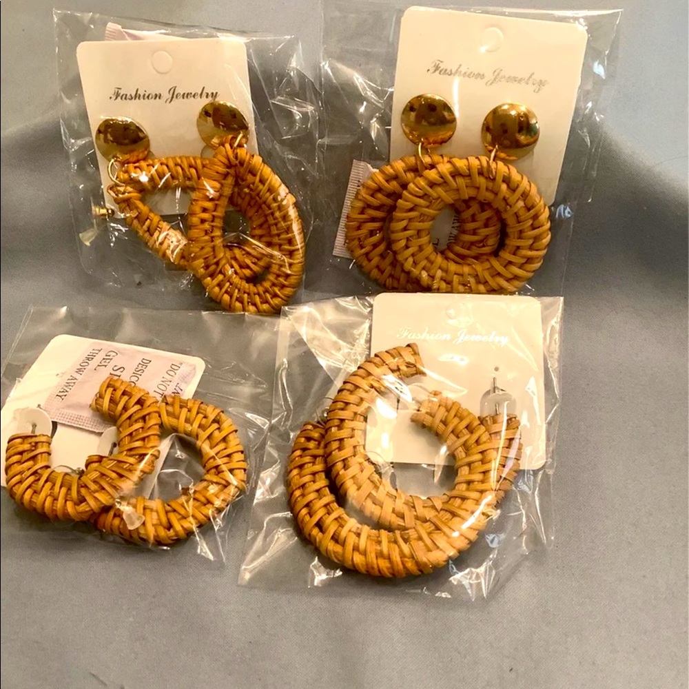 Wicker earrings